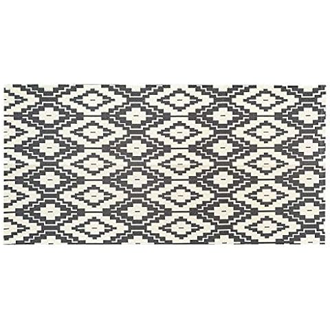 Ukeler Laundry Room Rug Hand Woven Cotton Printed Kilim Rug Decorative Washable Floor Rugs for Bathroom Bedroom Living Room, 23.6" x 51.2" Cover