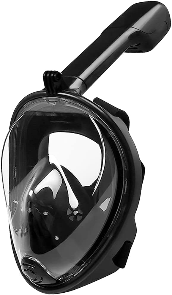 MountDog Snorkel Mask Full Face Snorkeling Mask with Panoramic View and Action Camera Mount,Anti-Fog and Anti-Leak Design Dive Mask for Adults and Youth