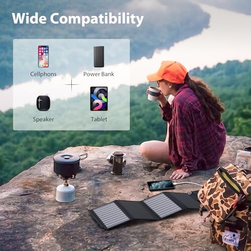Upgraded-BigBlue-3-USB-Ports-28W-Solar-Charger5V48A-Max-Portable-SunPower-Solar-Panel-for-Camping-IPX4-Waterproof-Compatible-with-iPhone-11XSXS-MaxXRX87-iPad-Samsung-Galaxy-LG-etc