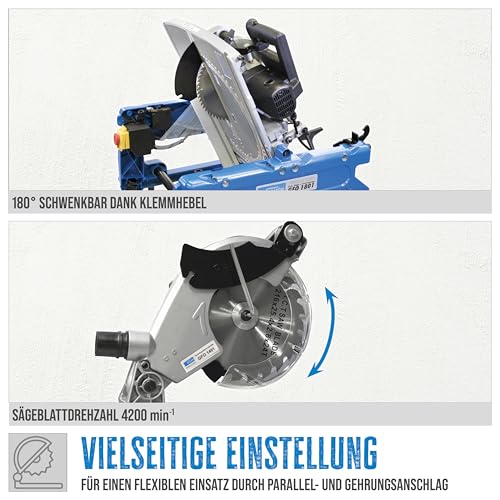Tischkreissäge Güde GFO 1801 für Holz- und Kunststoffschnitte