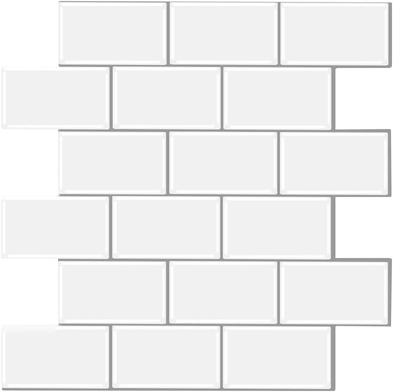 WalDecoo Peel and Stick Backsplash, Self Adhesive Tile for Kitchen