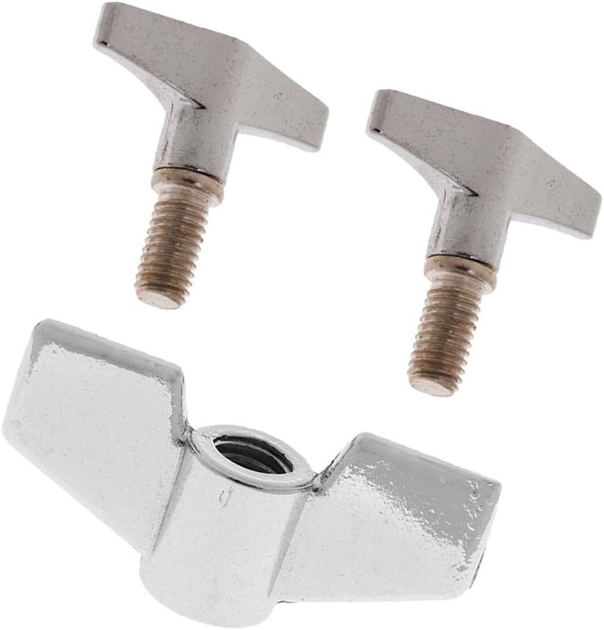 Baosity Drum Cymbal Stand Wing Nuts with Hand Knob Screw