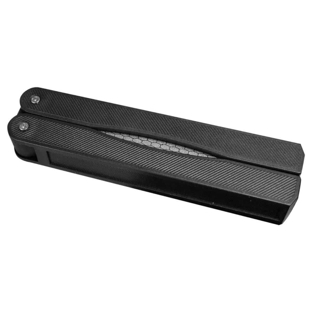 jojofuny Portable Double-sided Knife Sharpener with Diamond Grit, Wear-resistant Sharpening Stone for Outdoor Camping and Household Cutter Scissor Sharpening