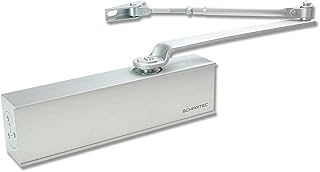 SCHARTEC Türschließer D2024 bis 85 kg und 110 cm Breite automatischer Obentürschließer hydraulisch einstellbar für Innentür
