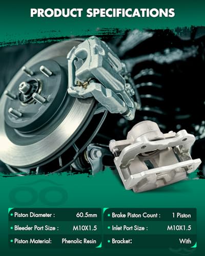 Image of SCITOO 18B4969A Front Left Driver Side Brake Caliper Fits For Chrysler For 300 2012-2021,For Dodge For Challenger 2012-2021,For Dodge For Charger 2012-2021, With Bracket,1PC