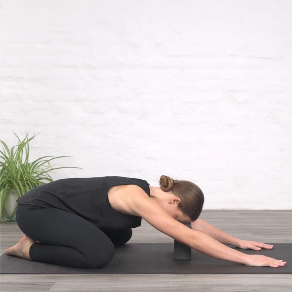 Blok do jogi z naturalnego korka i pianki, 23 x 15 x 7,5 cm, do jogi, asan, stretchingu, medytacji, pilatesu, fitnessu, balansowania