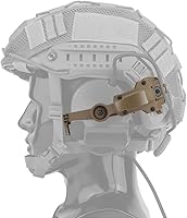 Vista 1 de Adaptador táctico para auriculares de riel para casco, kit de soporte de auriculares de rotación multiángulo compatible con OPS Core ARC/Team Wendy