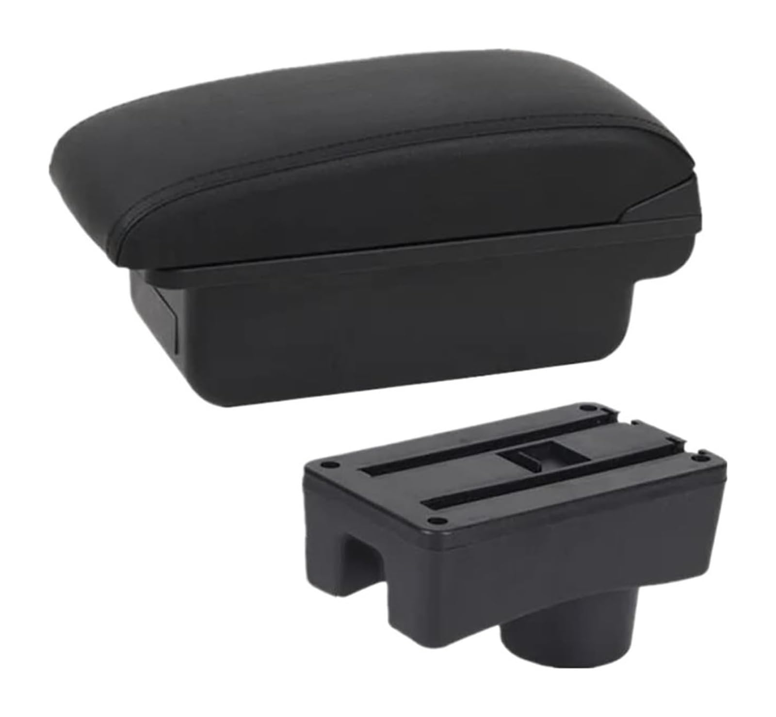 HCKCLMBMZW For Hyundai For Accent For Tagaz Car Armrest Box Storage Dedicated Retrofit Parts Interior Accessorie Car Armrest Center Console(A1 Black Line No Usb)