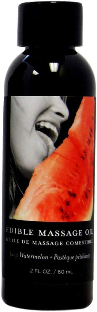 Earthly body Watermelon Edible Massage Oil - 2oz / 60ml MSE204