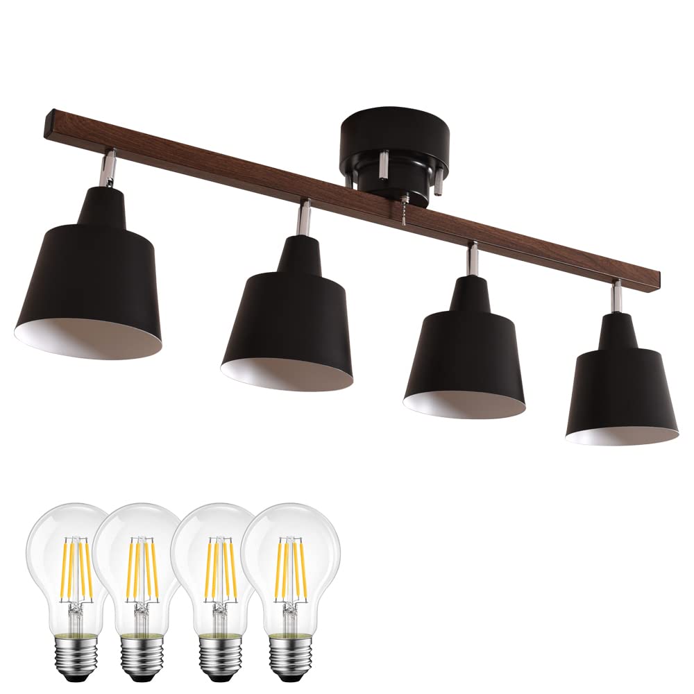 Amazon.co.jp: VENTOTA シーリングライト 4灯 LED対応 木目 シーリング