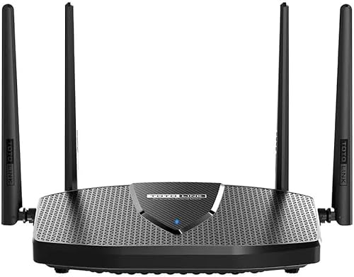 Totolink X6000R, Router WiFi 6 inalámbrico Gigabit, AX3000 Dual Band, 5X RJ45 1000Mb/s, WiFi Mesh, MU-MIMO, Velocidad hasta 3000Mbps, 4 Antenas Externas, Wi-Fi Router con Tecnología TWT