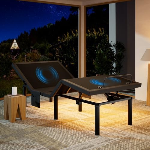 Marsail NS1 Twin XL Adjustable Bed Base with Massage- Smart Dual...