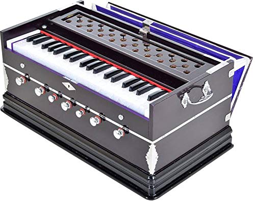 Decora emporium Musicals Harmonium 3 1/4 Octave, Double Bellow, 39 Keys, 7 Stopper, Bass , Male Reed with Cover