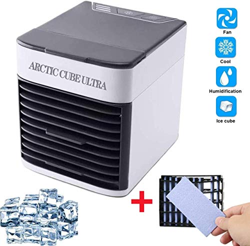 Arctic Cube 10 Ultra La solución, fácil y compacta para refrescar y humedecer la habitación rápidamente - Visto a la televisión, color blanco