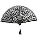 LEORX Handfächer Damen Vintage Retro spanische viktorianischen Hand Fan für Wedding Favor Fancy Dress