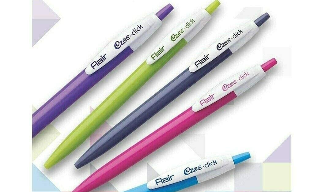 advancedestore Paper Products Flair Ezee Click Blue Ball Pen Ball Pens  Set for Students Pens for Office Use Ball Pens for Writing Pens Best 