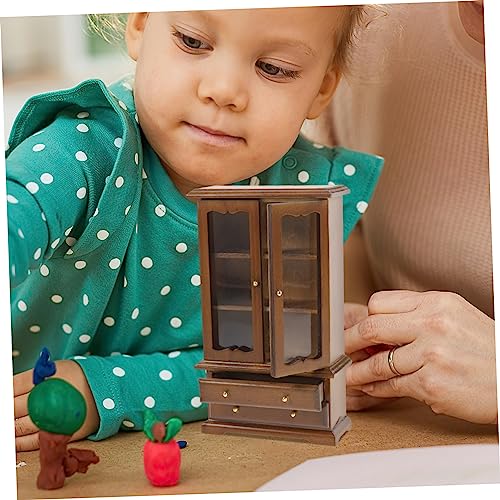 Generic mini estante para mini livros Miniatura estante livros Miniatura móveis para casa bonecas pr