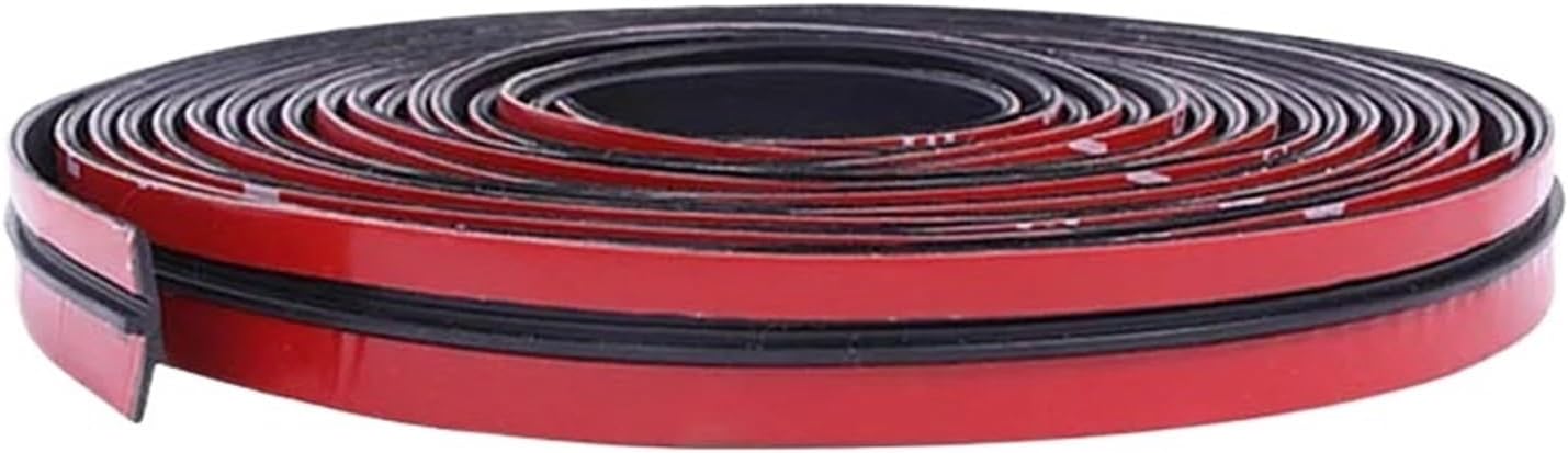 Car Rubber Seal Strips Auto Seal Protector Sticker Window Edge Windshield Roof Rubber Sealing Strip Noise Insulation(19mmX8m)