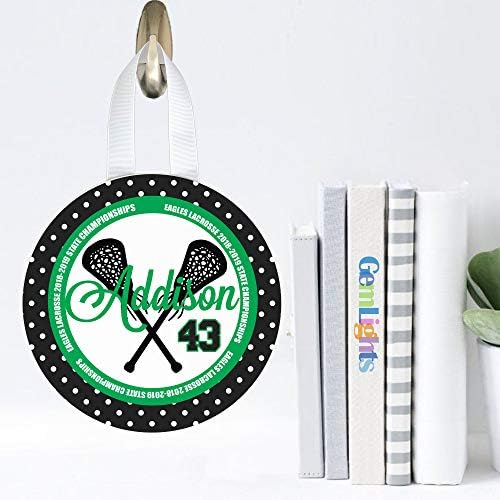 Lacrosse Sticks Locker Door Wall Decoration Personalized with Your Name