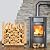 YVHFWOY Firewood Log Storage Rack Bracket 4 Pack,Fireplace Wood Storage Holder,Indoor Outdoor Adjustable Heavy Duty Powder Coated Steel Holder with Wood Screws