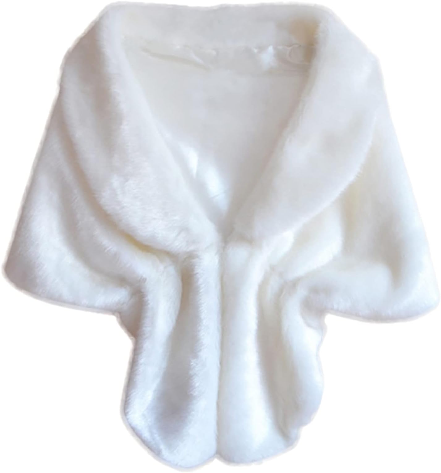 ArestoryWinter Warm Scarf Faux Fur Wrap Shawl Shrug Wedding Evening Dress for Women Brides Bridesmaids Faux Fur Collar Scarf Shawl Furry Neck Wrap Circles Scarf Winter Wrap Shawl for Women Girls