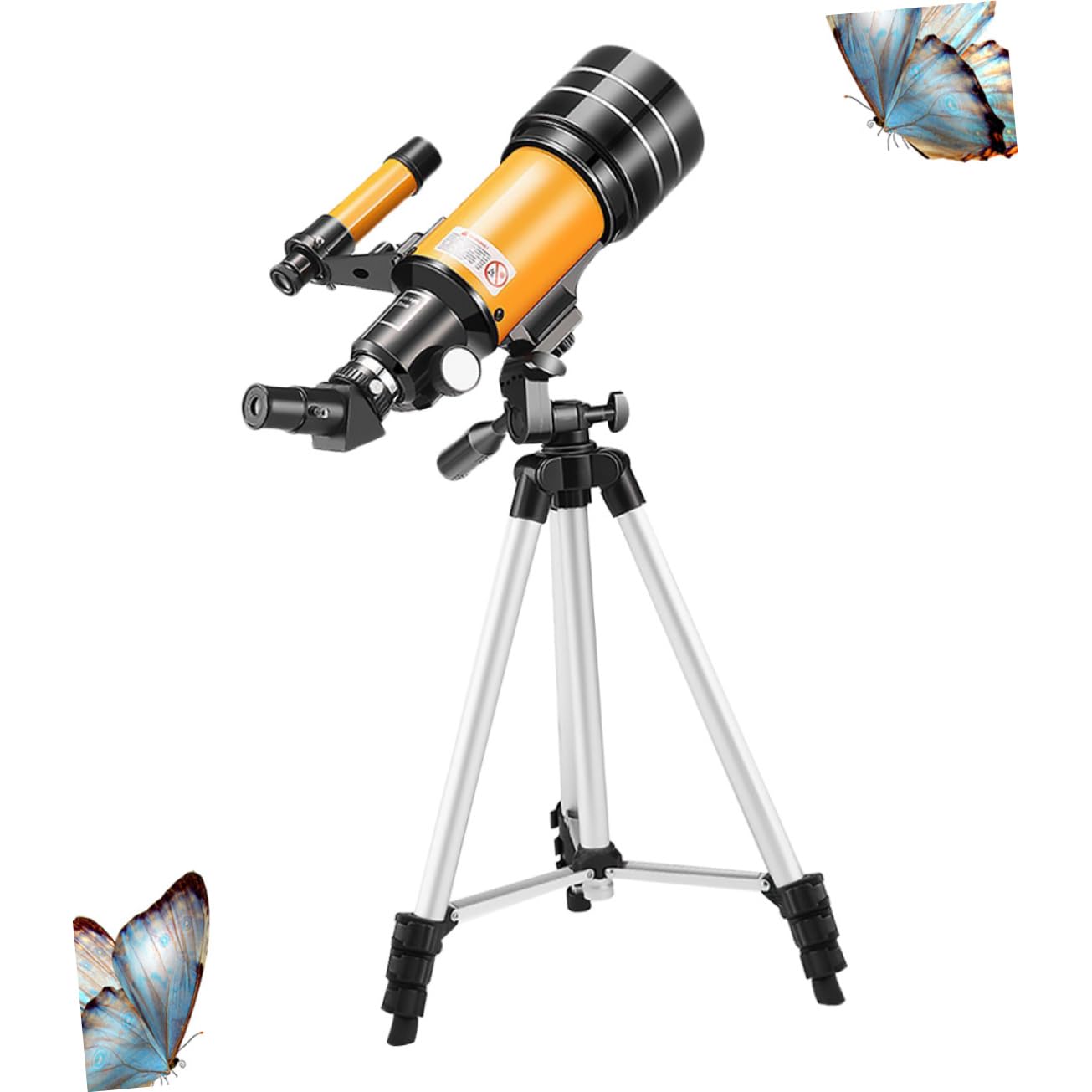 Telescopio Astronomico 70mm con Treppiede Regolabile in Alluminio | Lente Oculare 70mm, Rivestimento a Banda Larga Multistrato, Visione Nitida e Confortevole, Accessori H20mm e H6mm