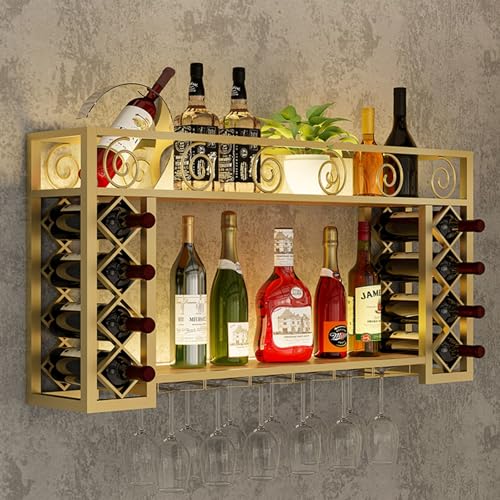 Casier à vin suspendu lumineux pour sublimer vos soirées bar salon