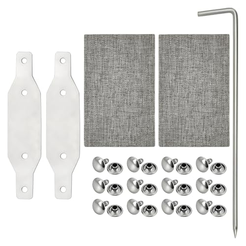 Juego de reparación de correa de persiana enrollable para correas, juego de reparación para correa de persiana de 20 mm a 23 mm, kit de reparación para correa de persiana máxima, 2 placas de acero