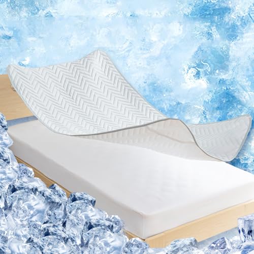 Colorsroom 敷きパッド シングル 夏 冷感 ひんやり Q-MAX0.46【置くだけ簡単】滑り止め付き TEIJIN高機能繊維使用 抗菌防臭 防ダニ 冷たい クール 夏用シーツ しきぱっと 接触冷感 シーツ 吸湿速乾 通気性 熱帯夜対策 洗える 100×200cm グレー