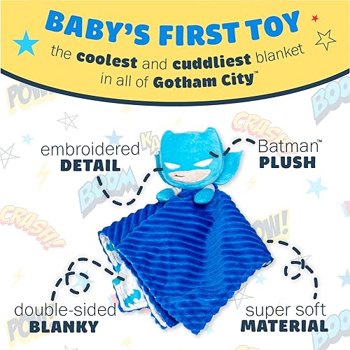 Couverture de sécurité Batman doudou bébé texture douce