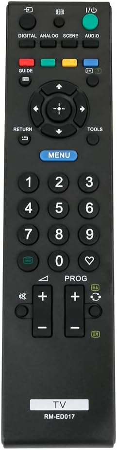 VINABTY RM-ED017 Replace Remote Control fit for Sony KDL-32P5650 KDL-26S5550 KDL-26L4000 KDL-32S5650 KDL-37S5500 KDL-22S5500 KDL-19S5710 KDL-40P5650 KDL-37P3600 KDL-37P5650