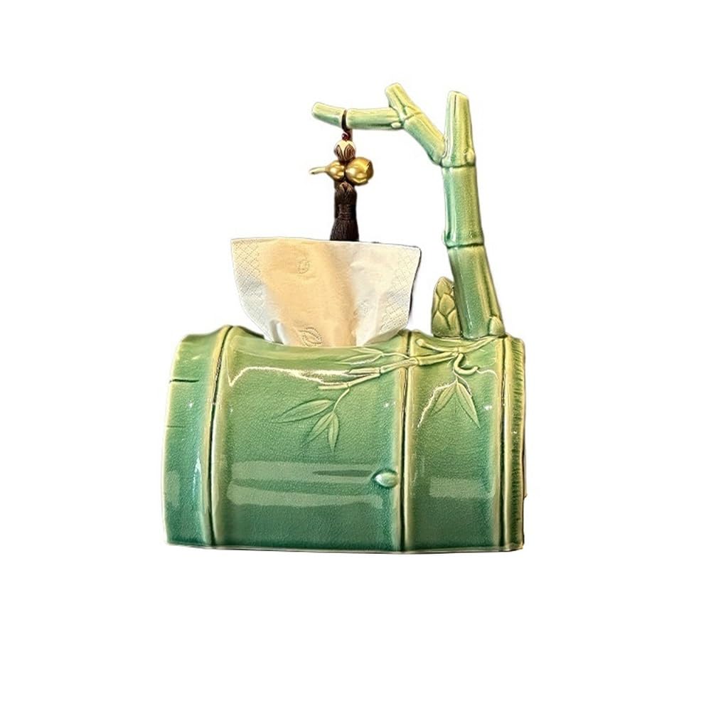 Tissue Case Tissue Box Household Holder Organizer Chinese Resin Cover for Living Room Bathroom Tissue Dispenser
