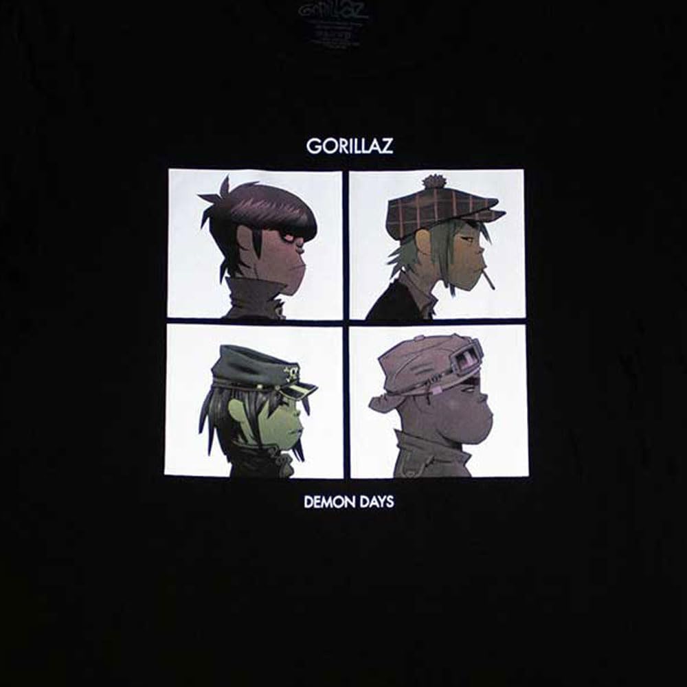 Women's Gorillaz Demon Days Work Dress Black