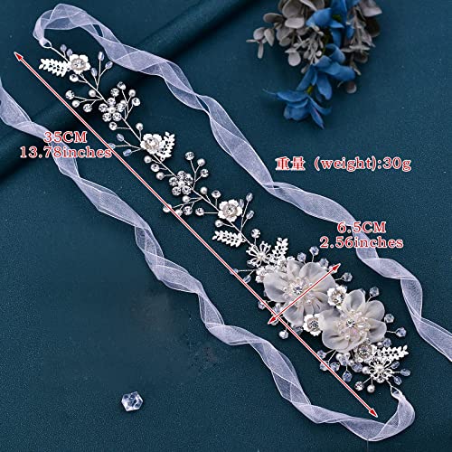 azaleas Bridal Belt with Rhinestones Wedding Dress Belt Crystal Headband Bride Bridesmaids Sash Flower(SH275)4