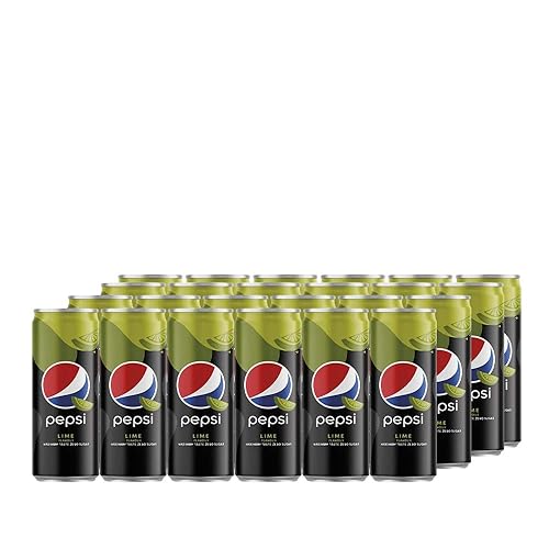 Pepsi Cola Lime (24 x 330ml) Erfrischende Pepsi Cola mit Limettengeschmack - Limette - 330 ml (24er Pack)