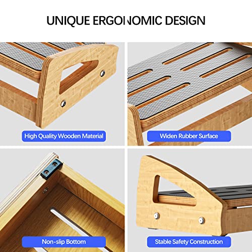 Dt Adjustable Under Desk Footrest - Ergonomic Foot Rest For Under Desk At Work Foot Stool Under Desk With 4 Height Position & 20 Degree Tilt Angle Adjustment For Home, Office #TOP4