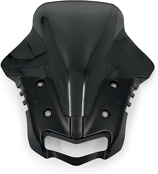 Windshield WindScreen Double Bubble Motorcycle Wind Screen Compatible with Yamaha XMAX300 Xmax 300 2023 2024 Aluminum Kit DeflectorGray
