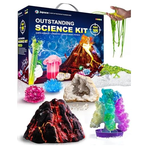 Japace 4-in-1 Science Kits for Kids Age 6-12 | 105 Experiments | STEM Educational Toys for Boys & Girls | Cool Christmas & Birthday Gift