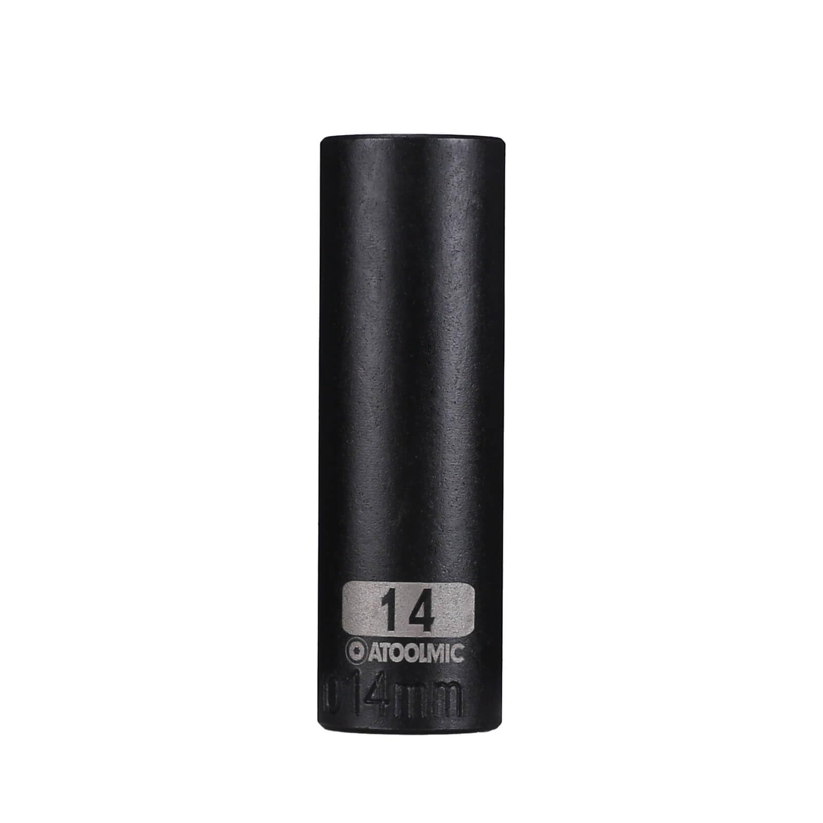 3/8 Inch Drive x 14mm Deep 6PT CR-MO Impact Socket for Removing Axle nut