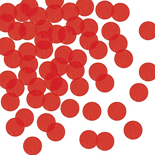 Confettis ronds rouge Beistle pour eviter une decoration de table de fete fade