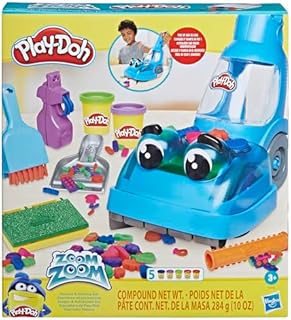 Play-Doh Odkurzacz i akcesoria z 5 słoikami do ściegów w kolorowym modelu