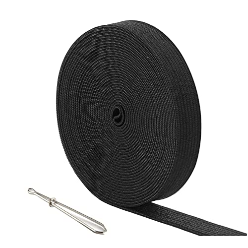Bande élastique de couture noire de 1,5 cm ruban extensible pour loisir créatif