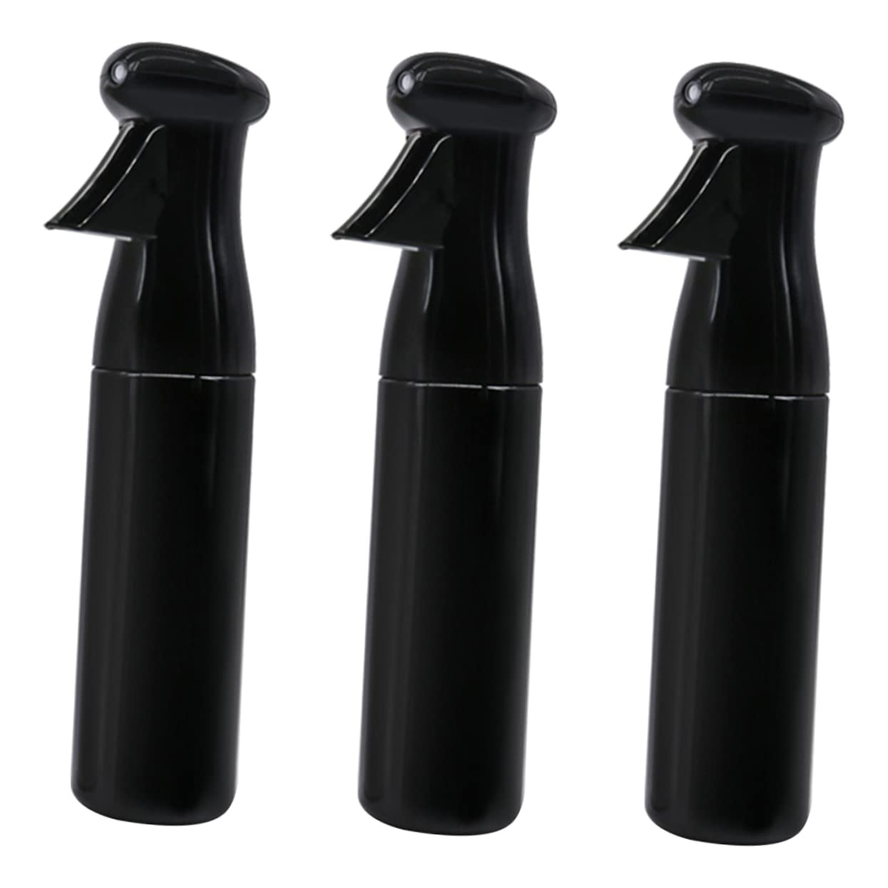 3 Stück Handdrucksprühflasche aus Nachfüllbare Sprühflasche mit Großer Kapazität für Salon Garten und Zuhause Elegantem Schwarz Langlebig und