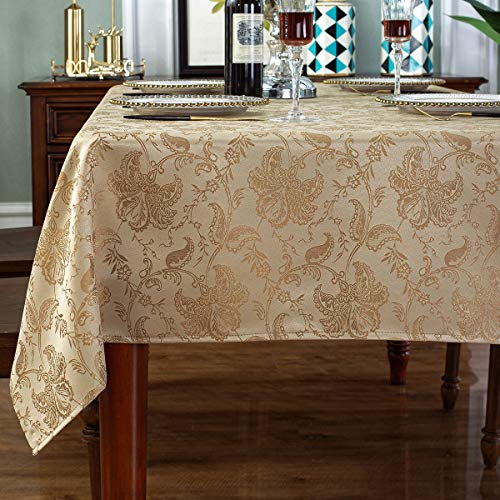 New Product SASTYBALE Tablecloth Polyester Rectangle Table Cloths Spillproof Wrinkle Resistant Tablecloths for Kitchen Dinning Outdoor Tabletop(Rectangle/Oblong, 60 x 120 (10-20 Seats),Gold) Tech Deals 🔥 SASTYBALE Tablecloth Polyester Rectangle Table Cloths Spillproof Wrinkle Resistant Tablecloths for Kitchen Dinning Outdoor Tabletop(Rectangle/Oblong, 60 x 120 (10-20 Seats),Gold)