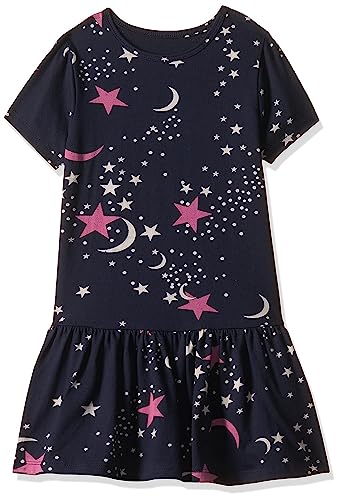 Image of T2F Girls Cotton A-Line Knee-Length Casual Dress