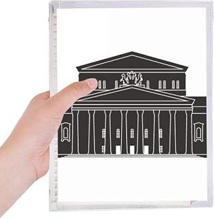Caderno The Moscow Theatre com desenho de folhas soltas diário recarregável de papelaria