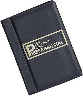 Ciieeo Coin Collection Album Book 1pc 120 Coin Collection Book Leather Photo Album Compartment Coin Book Coin Storage Booklet Coin Coin Holder Album