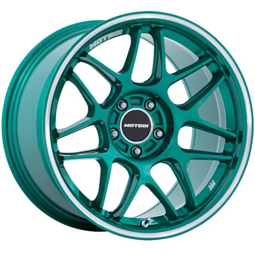 Motegi MR158 18X8.5 5X112 HOK-GRN MCH 42MM Custom Wheel