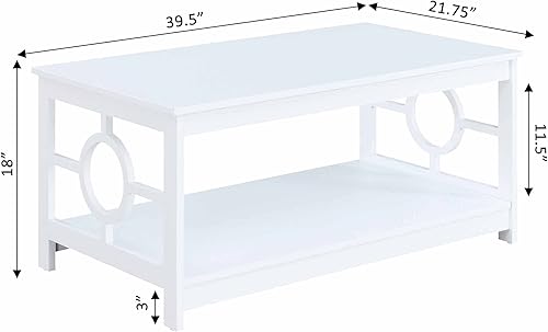 Miniatura 13 de Convenience Concepts Mesa de centro Ring color negro Negro -,Gris,Blanco