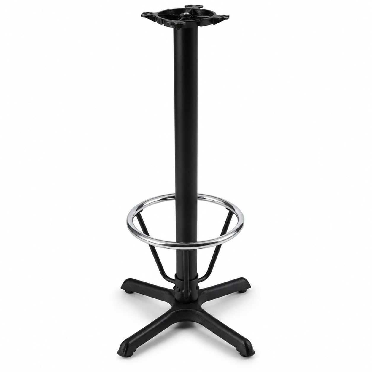 22" x 22" Black Bar Height Column Table Base by Glownary – 22 Inches X 22 Inches X 41 Inches, Beech, Brown, Model 349c22s3bl16